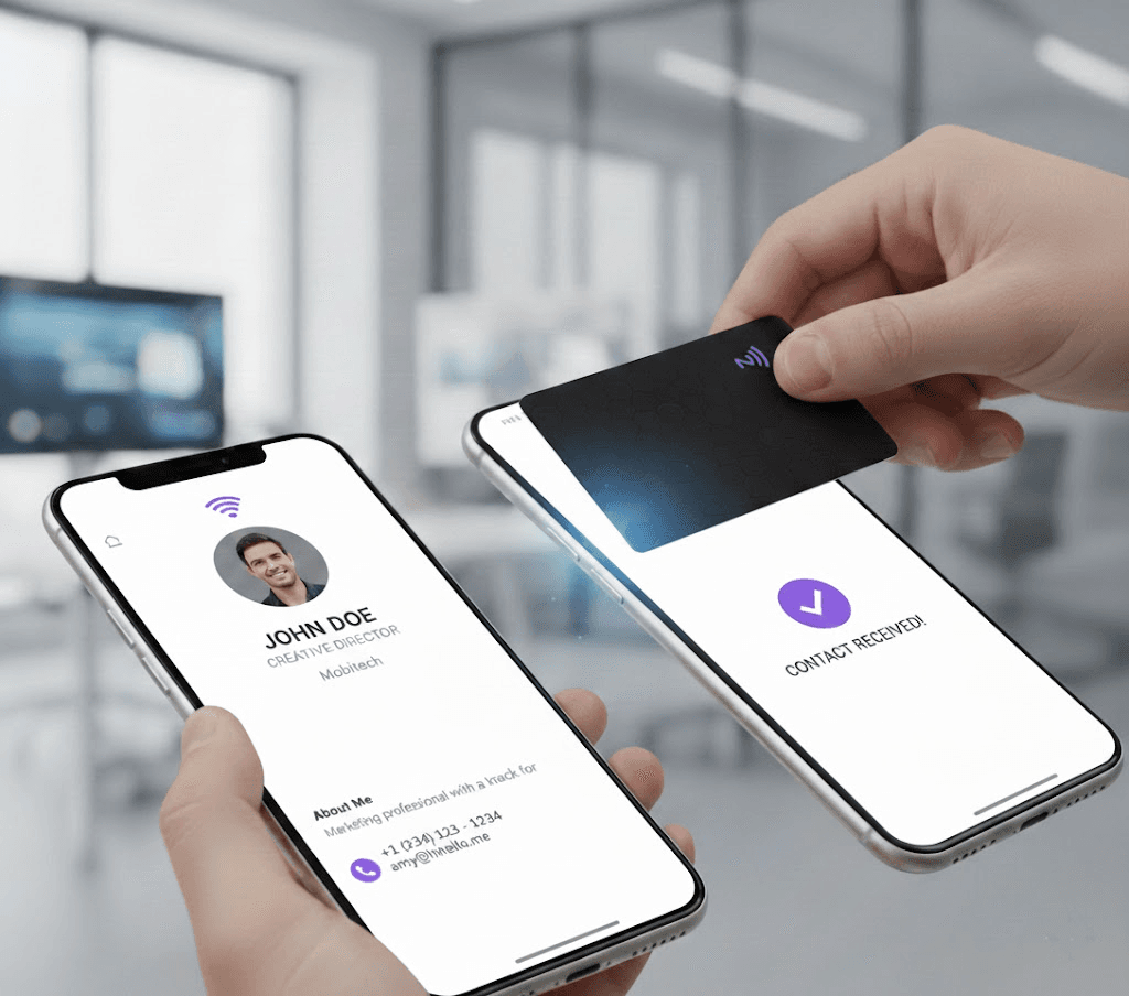 Designer working on a business card layout